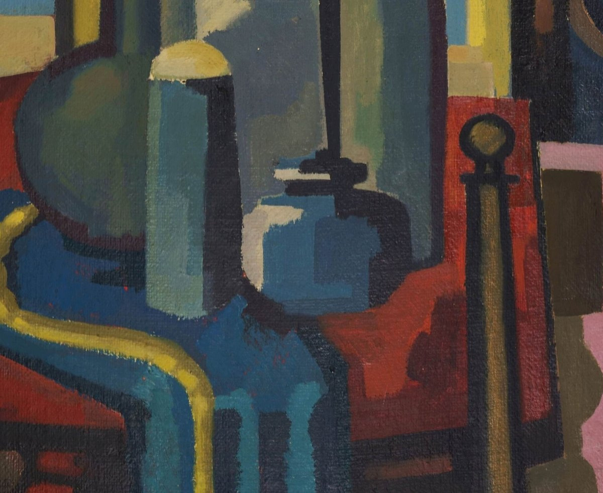 Ev Grüger (1928-2017), Still Life With Bottles, 1956-photo-3