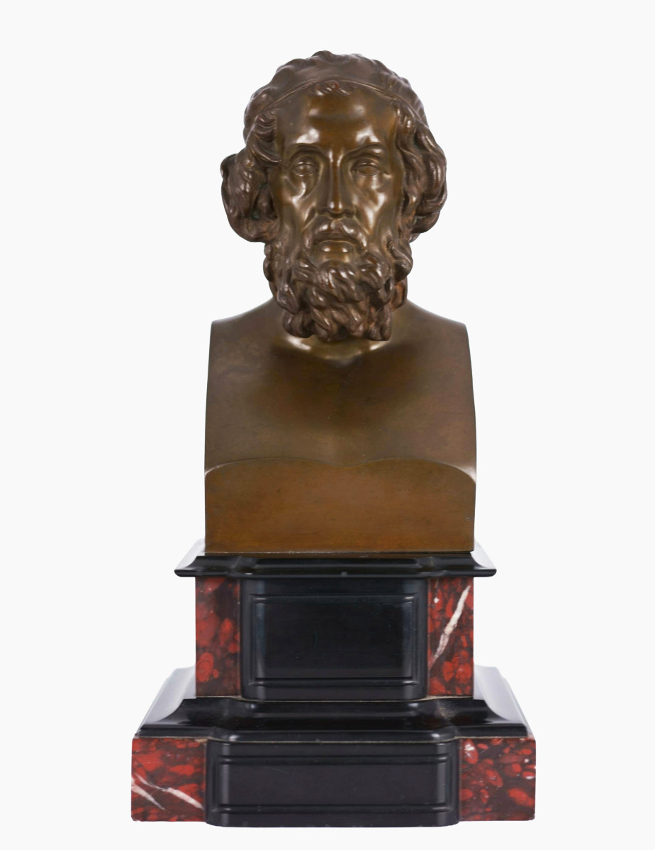 Anonyme, Buste portrait d'Homère, vers 1900