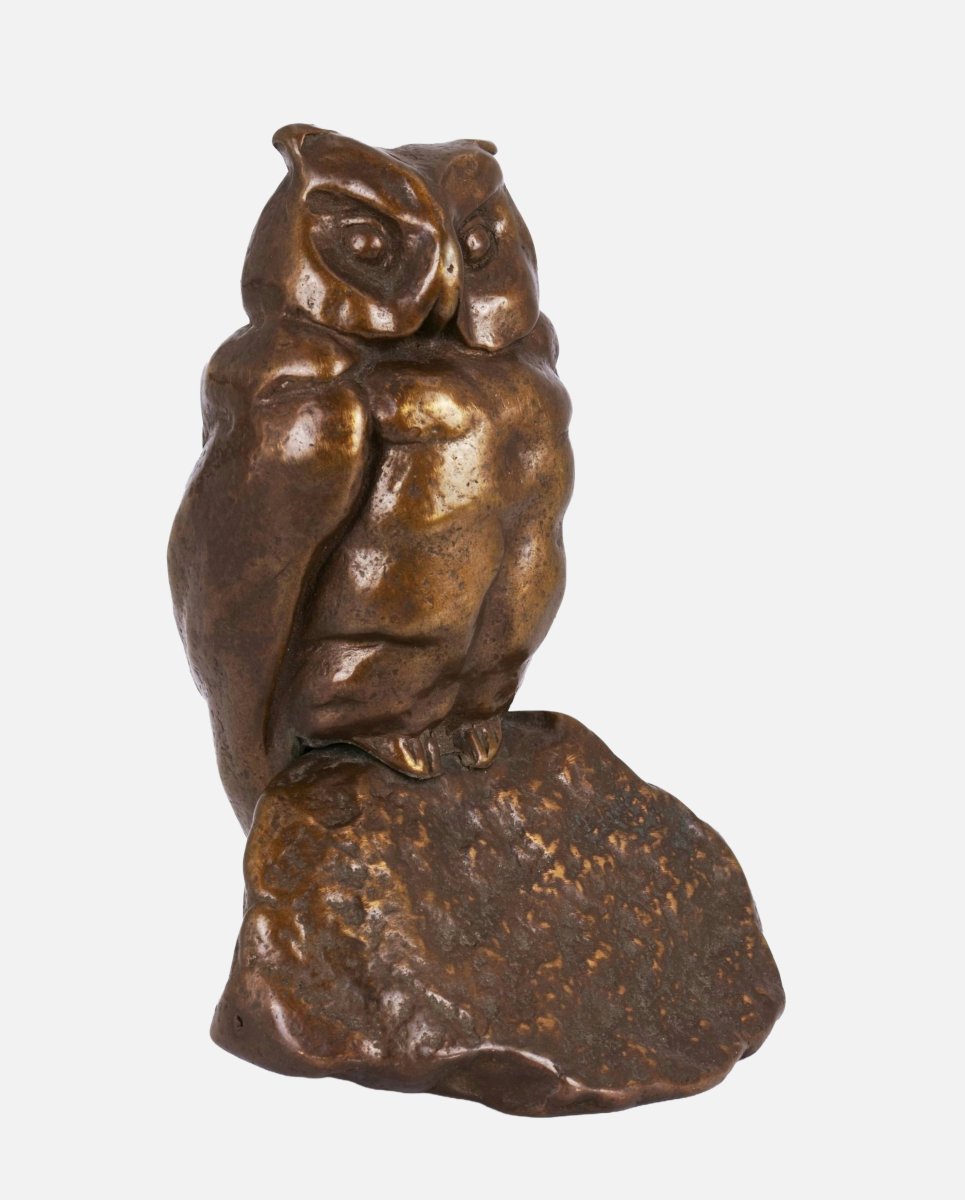 Anonymous, Watching Owl On Rock, Around 1960-photo-2