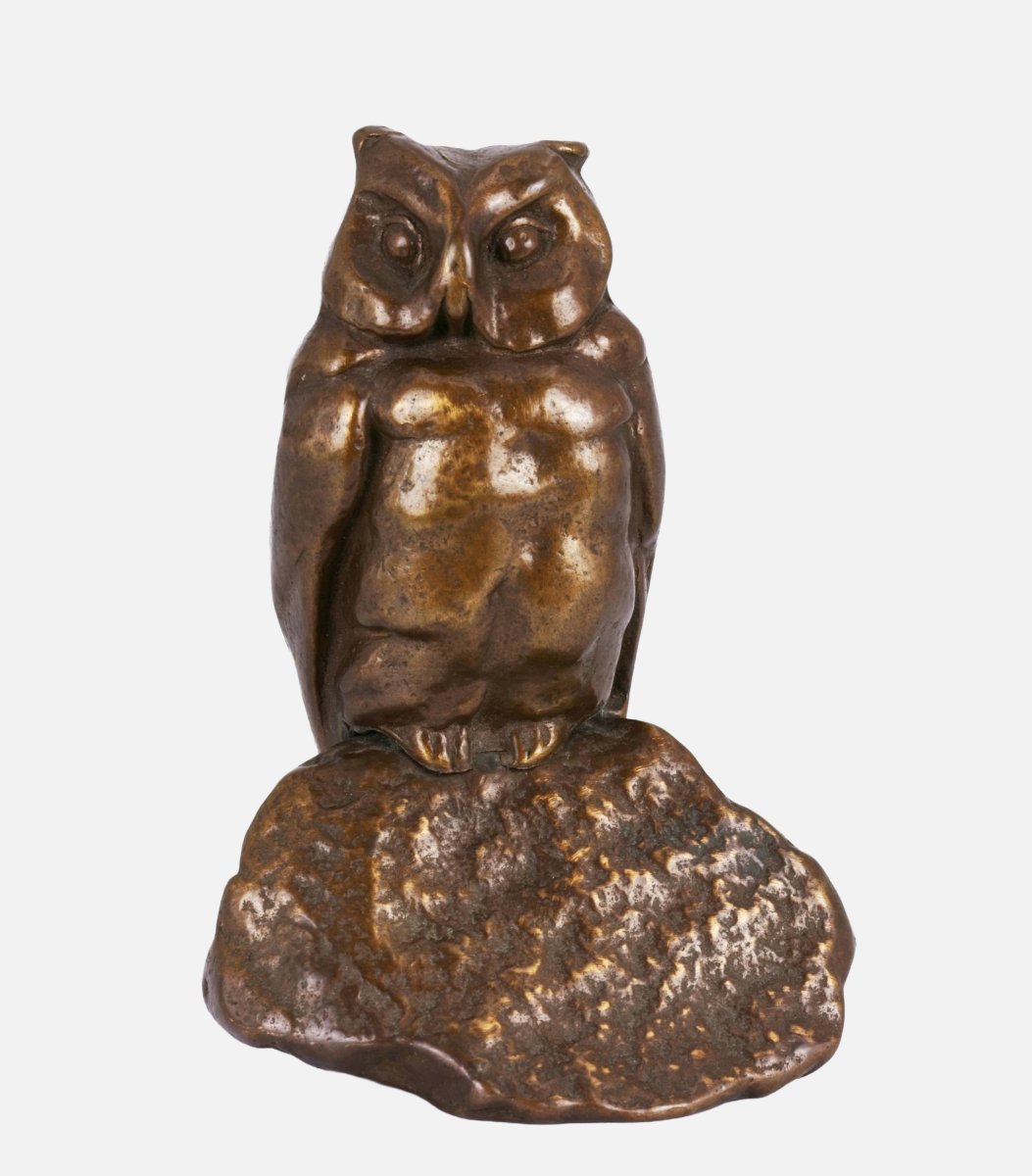 Anonymous, Watching Owl On Rock, Around 1960-photo-3