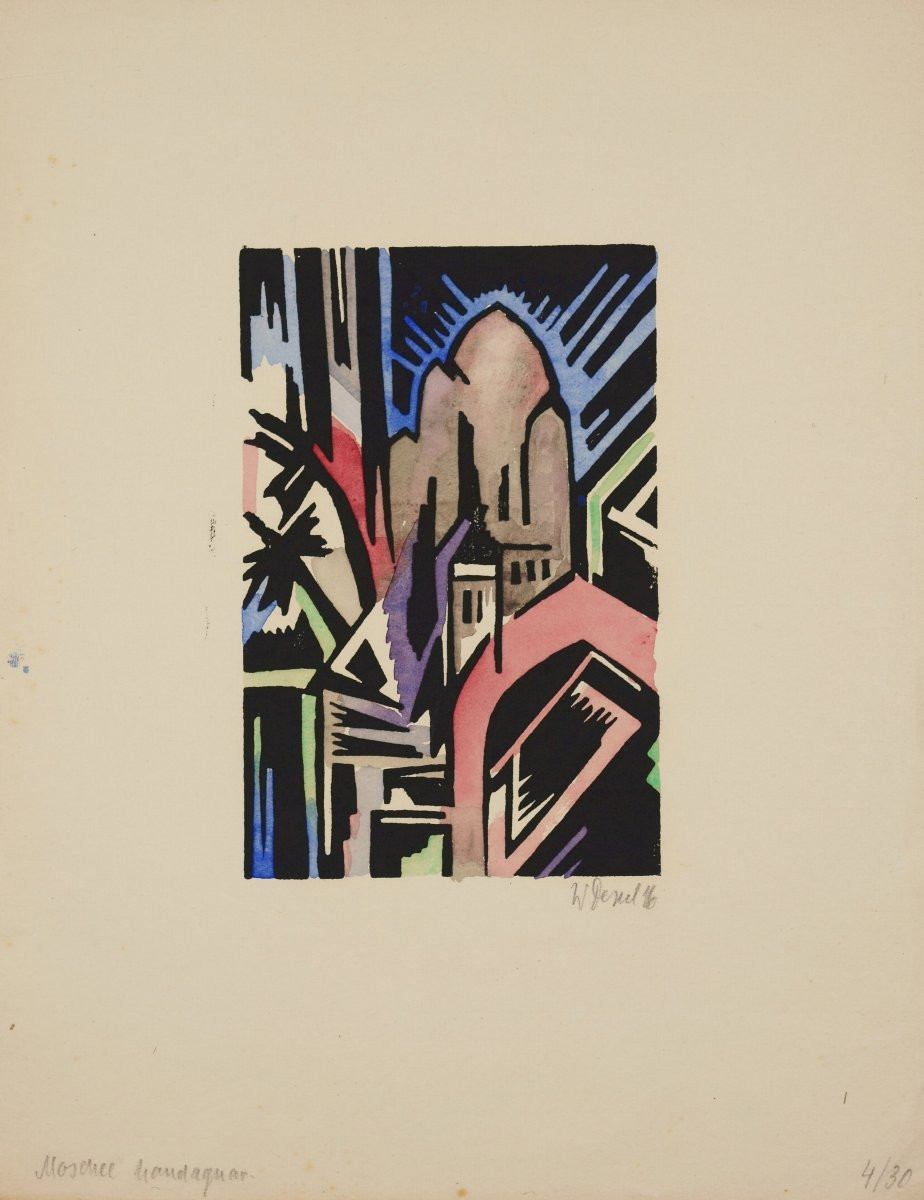 Walter Dexel (1890-1973), Mosquée, 1916-photo-3