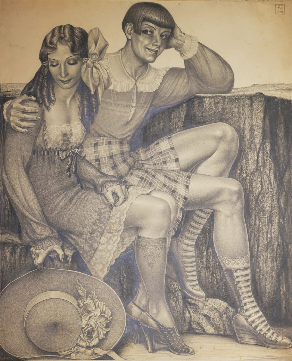 Herbert Rolf Schlegel (1889-1972), Self-portrait, 1946 