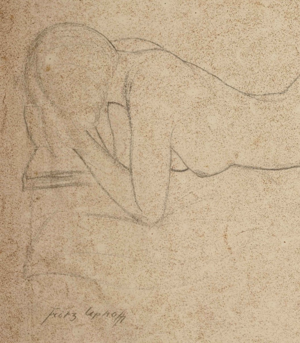 Fritz Uphoff (1890, Witten – 1966, Worpswede), La lectrice, vers 1930-photo-3
