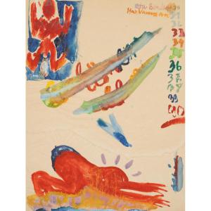 Max Neumann (* 1949) et Eta Bender (*1948), Composition figurative, vers 1970