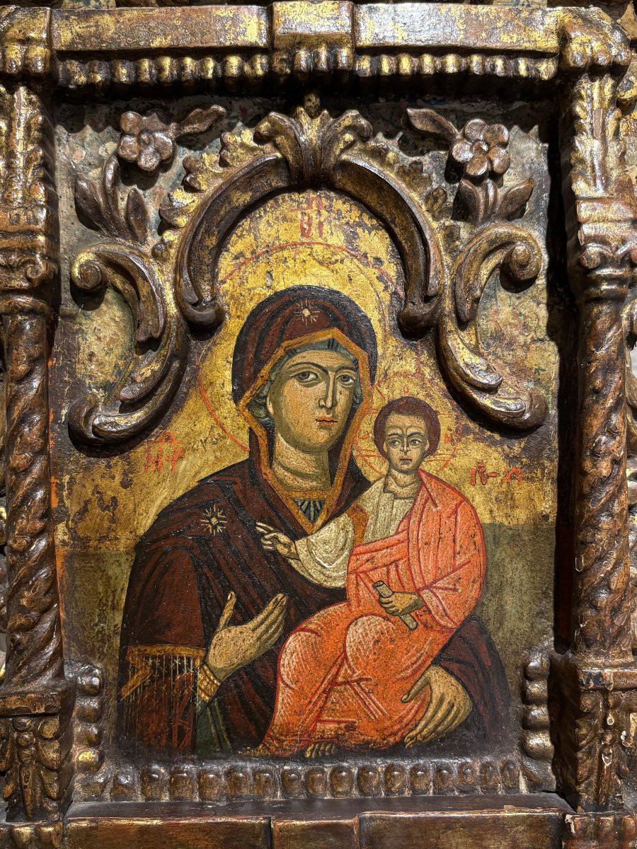 Icône de la Vierge Hodigitria - XVIIIe-photo-2