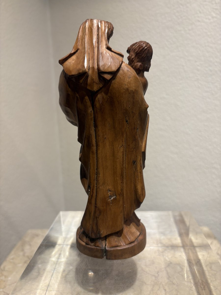 Vierge à l'Enfant en buis- XVIIème-photo-4