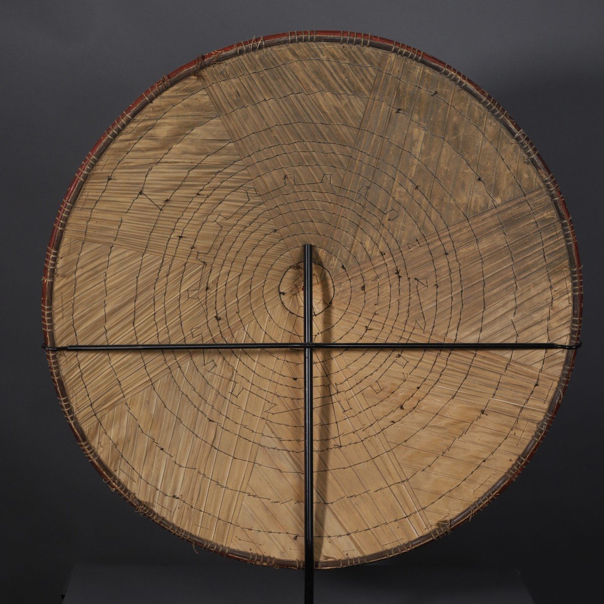 Dayak Rattan Hat – Borneo, Indonesia-photo-2