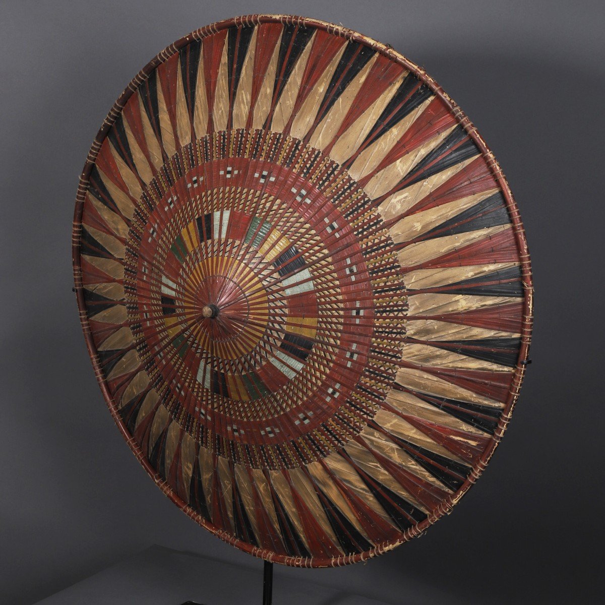 Dayak Rattan Hat – Borneo, Indonesia-photo-4
