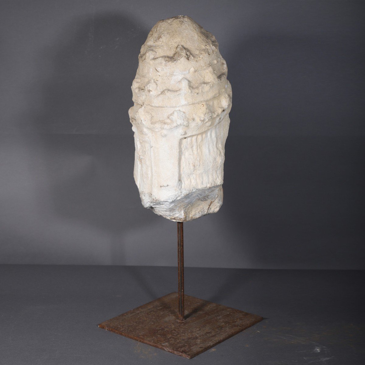 Carved Stone Pope Figure – Europe-photo-4