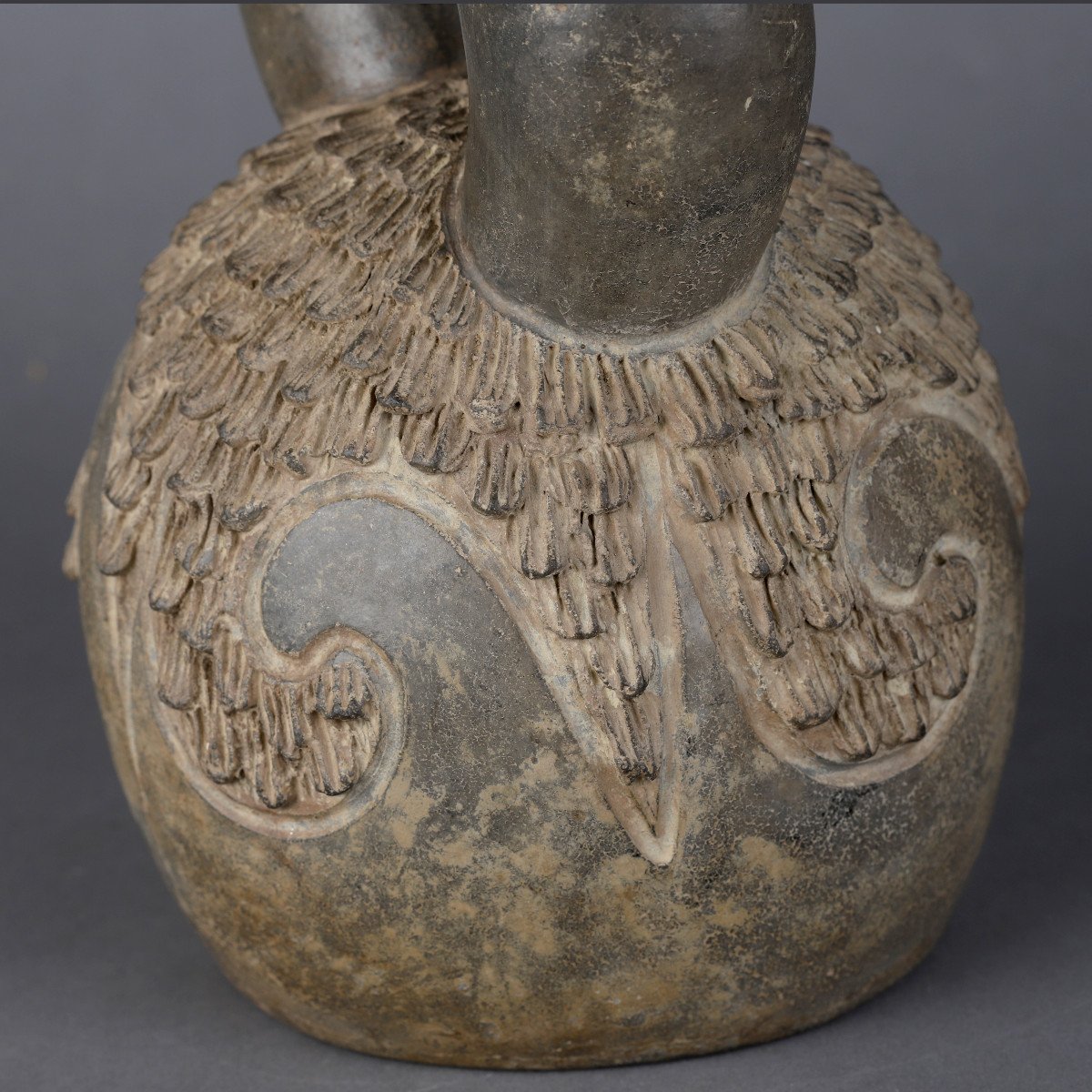 Vase &agrave; Anse En &eacute;trier Pr&eacute;colombien &ndash; Culture Chavin, P&eacute;rou-photo-2