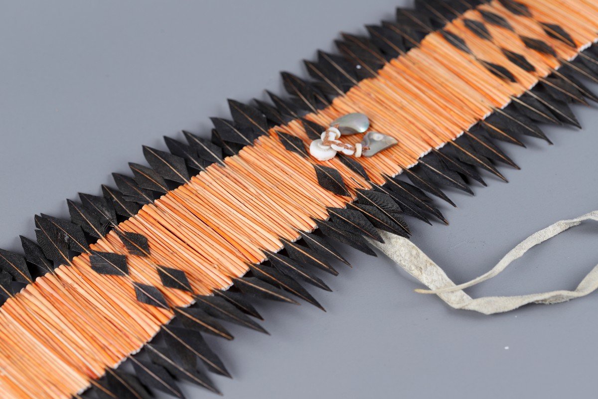 Ceremonial Headdress Worn As A Headband - Pomo, Usa-photo-3