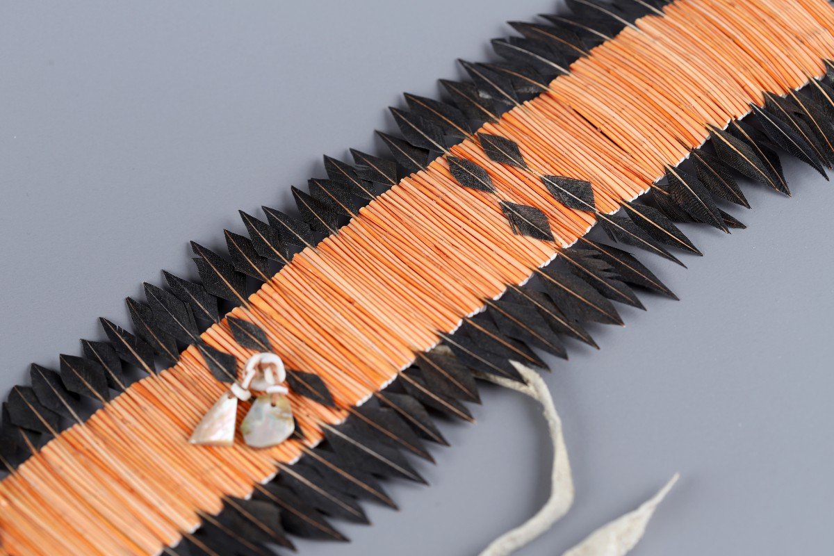 Ceremonial Headdress Worn As A Headband - Pomo, Usa-photo-2