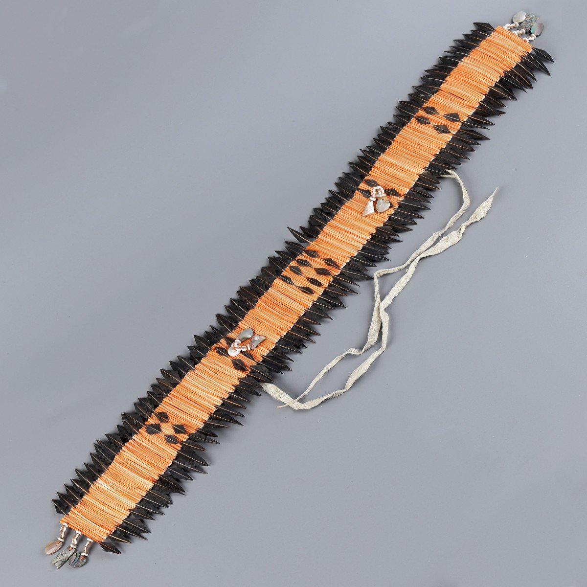 Ceremonial Headdress Worn As A Headband - Pomo, Usa