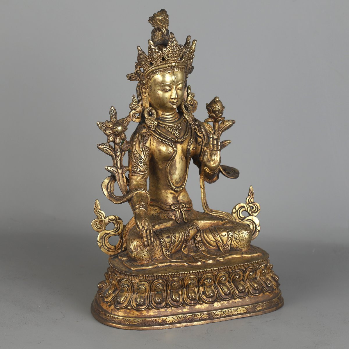 Bronze Statue Of Tara - Nepal, Tibet-photo-2