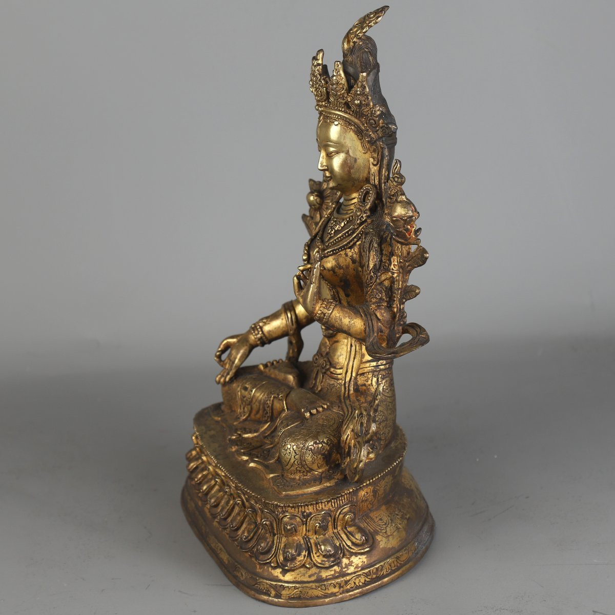 Bronze Statue Of Tara - Nepal, Tibet-photo-4