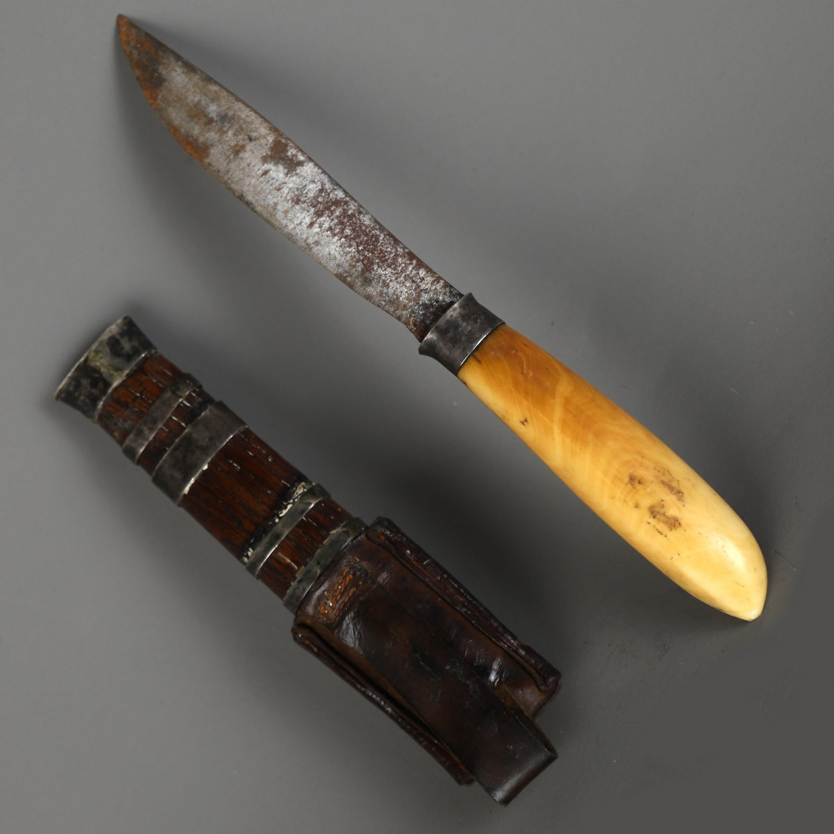 Ivory Handle Knife - Burma-photo-2