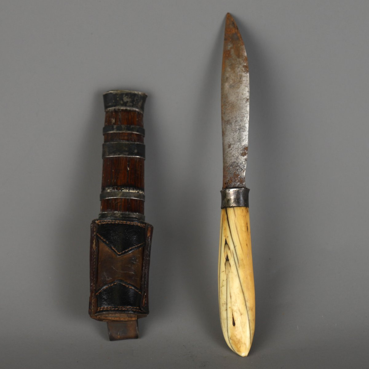 Ivory Handle Knife - Burma-photo-3