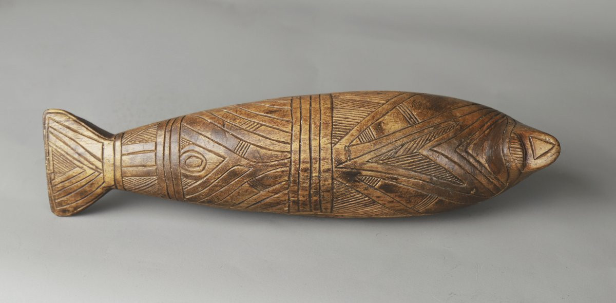 Wooden Dugong Fetish - Torres Strait, Oceania-photo-4