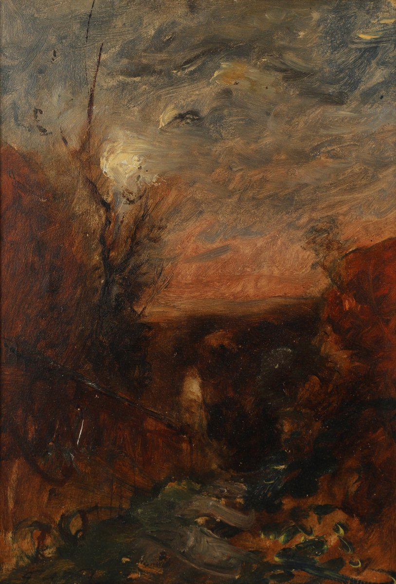 Vue de la campagne aux environs de Morestel – RAVIER François-Auguste-photo-3