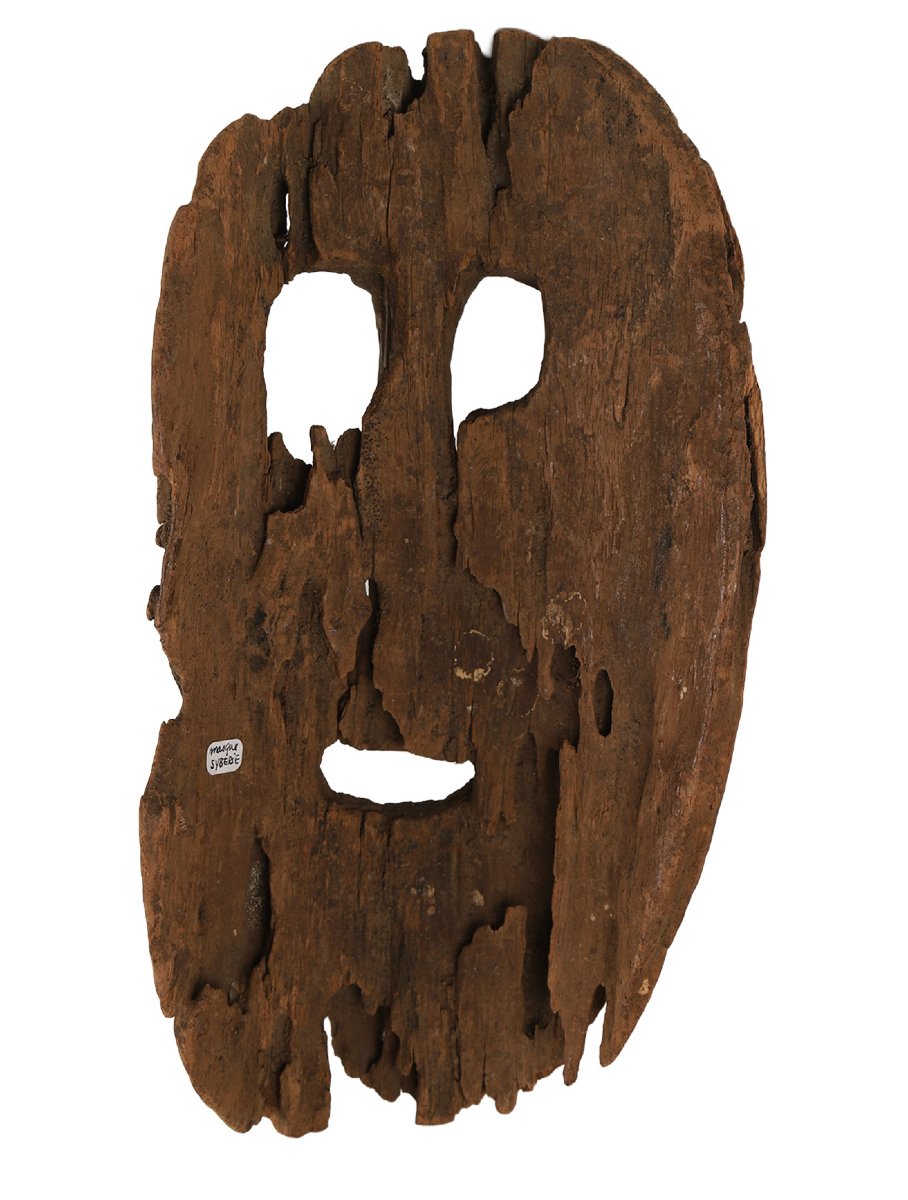Masque en bois – Sibérie, Asie-photo-1
