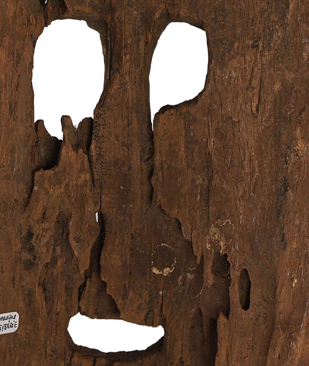 Masque en bois – Sibérie, Asie-photo-2