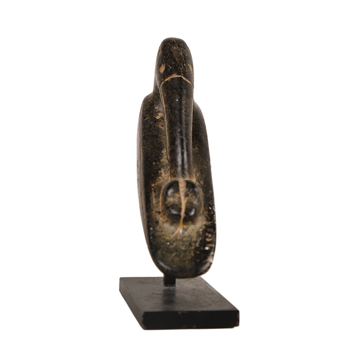 Fourneau de pipe en pierre – culture Hopewell, Woodland, USA-photo-2
