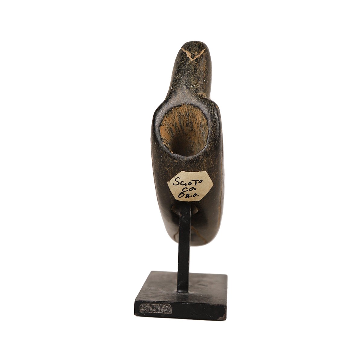 Fourneau de pipe en pierre – culture Hopewell, Woodland, USA-photo-4
