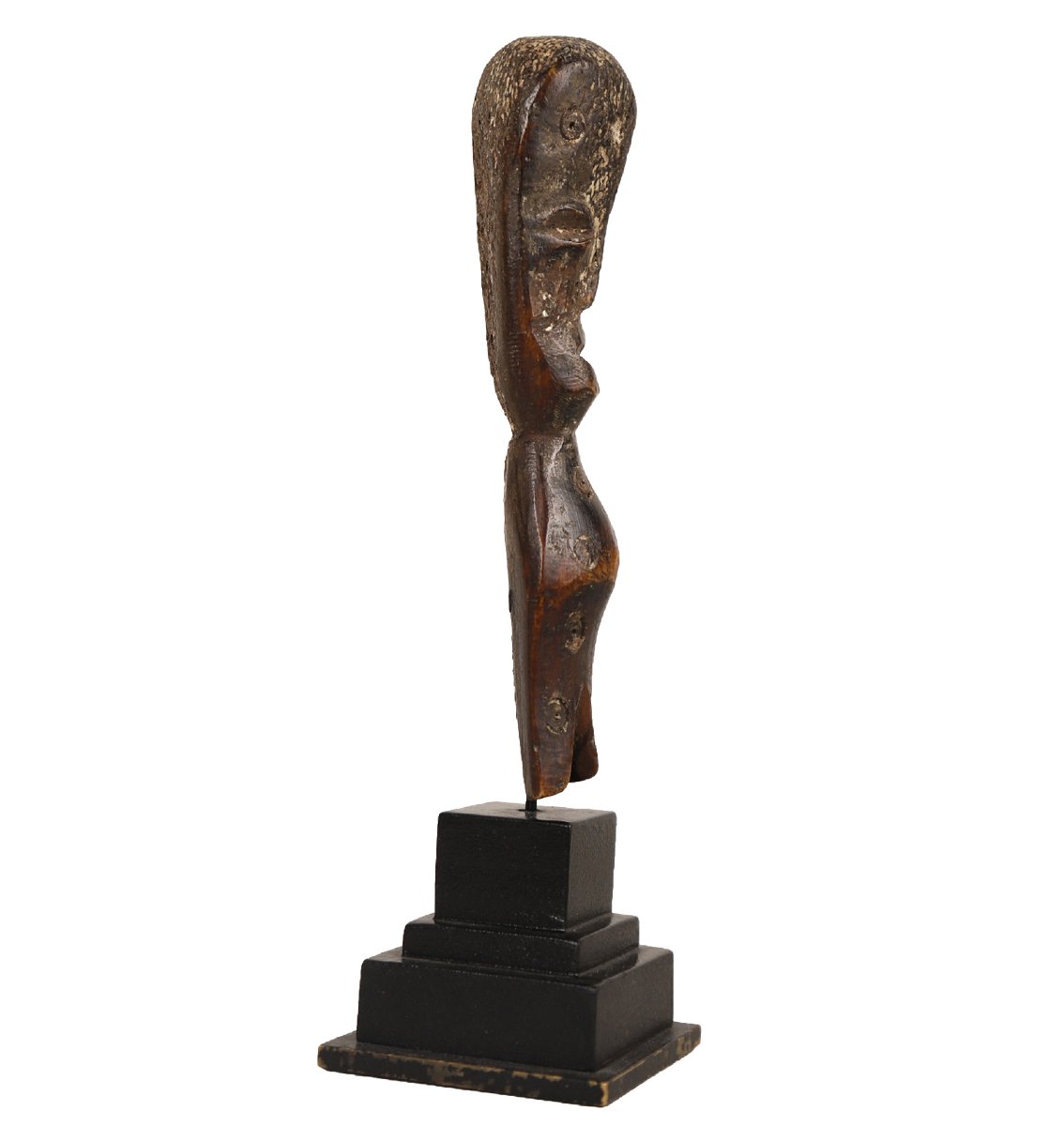 Statuette anthropomorphe d’initiation Iginga (profil) – Lega, R.D.C, Afrique-photo-2