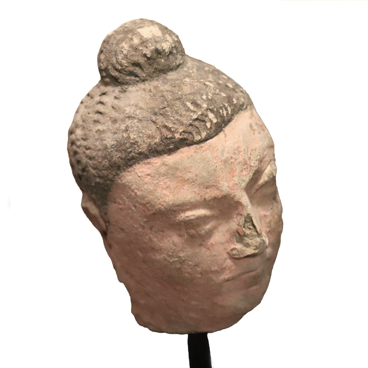 Head Of A Buddha Or Bodhisattva – Gandhara, Asia-photo-2