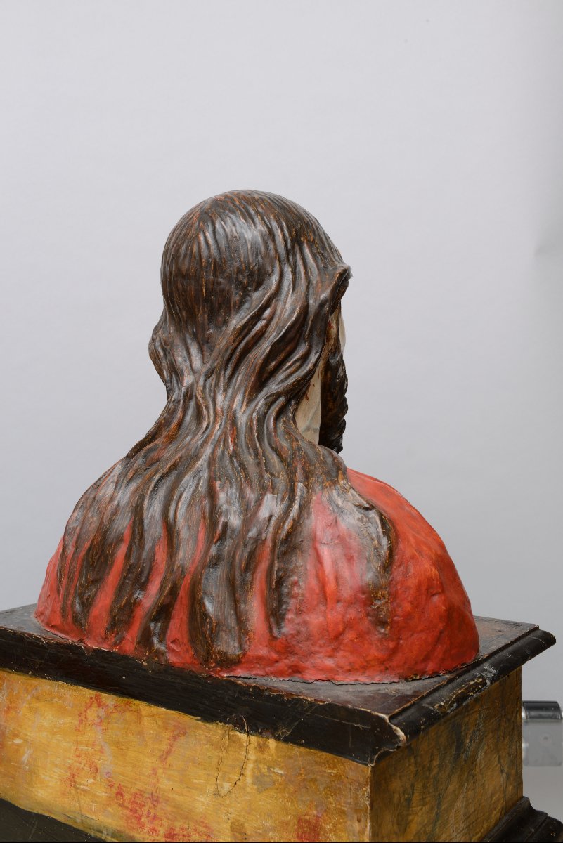 Ecce Homo Polychrome Terracotta Figure Attributed To José De Mora (1642–1726), 17th Century-photo-2