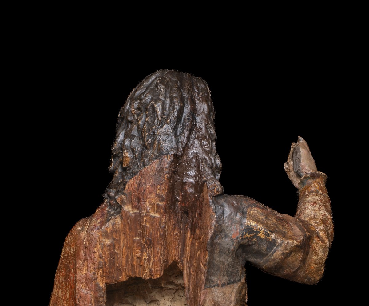  Saint John The Evangelist, A Wood Carving Attributed To Pedro De La Cuadra, 17th Century.-photo-5