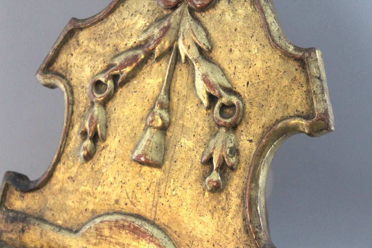 Lutrin en bois sculpté et doré, école espagnole, XVIIIe siècle, époque de Charles IV-photo-2