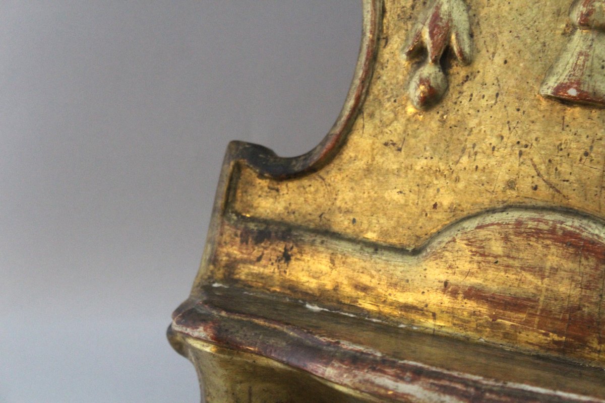 Lutrin en bois sculpté et doré, école espagnole, XVIIIe siècle, époque de Charles IV-photo-3
