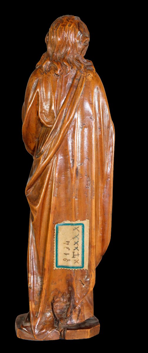 Sainte Jean, sculpture en bois de buis, école espagnole, XVIIe siècle-photo-2