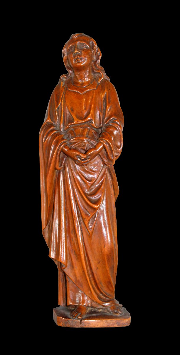 Sainte Jean, sculpture en bois de buis, école espagnole, XVIIe siècle