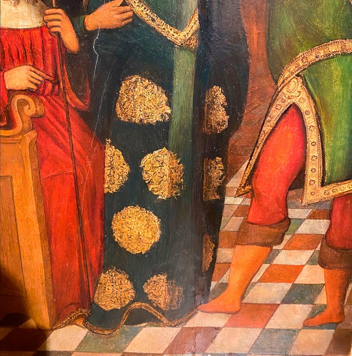 Sainte Apollonie. Huile sur panneau. École espagnole. XVe siècle-photo-4