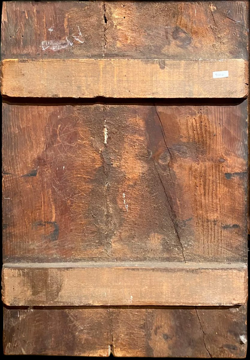 Sainte Apollonie. Huile sur panneau. École espagnole. XVe siècle-photo-1