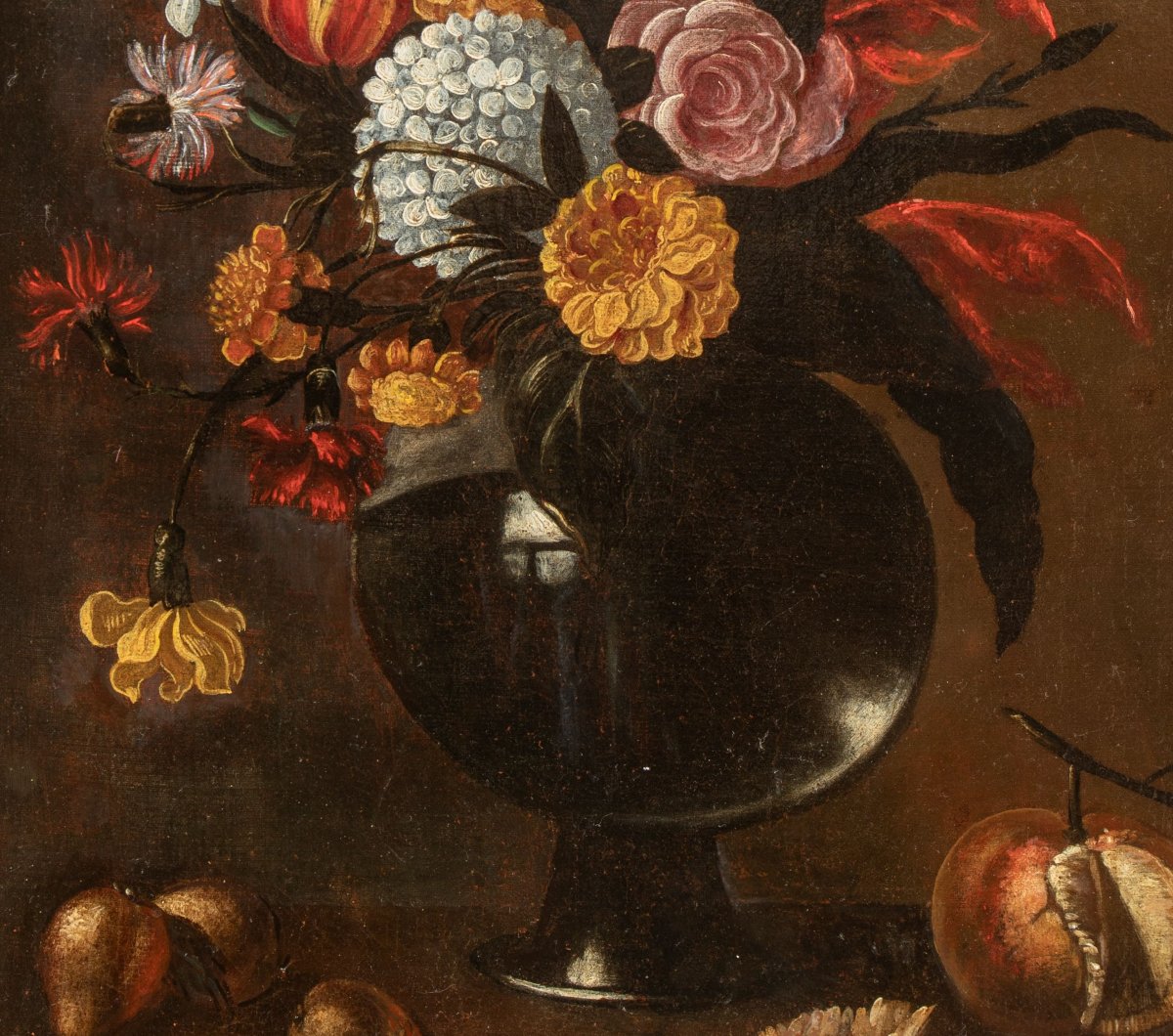 Nature morte, huile sur toile, cercle ou atelier de Pedro de Camprobín, XVIIe siècle-photo-4