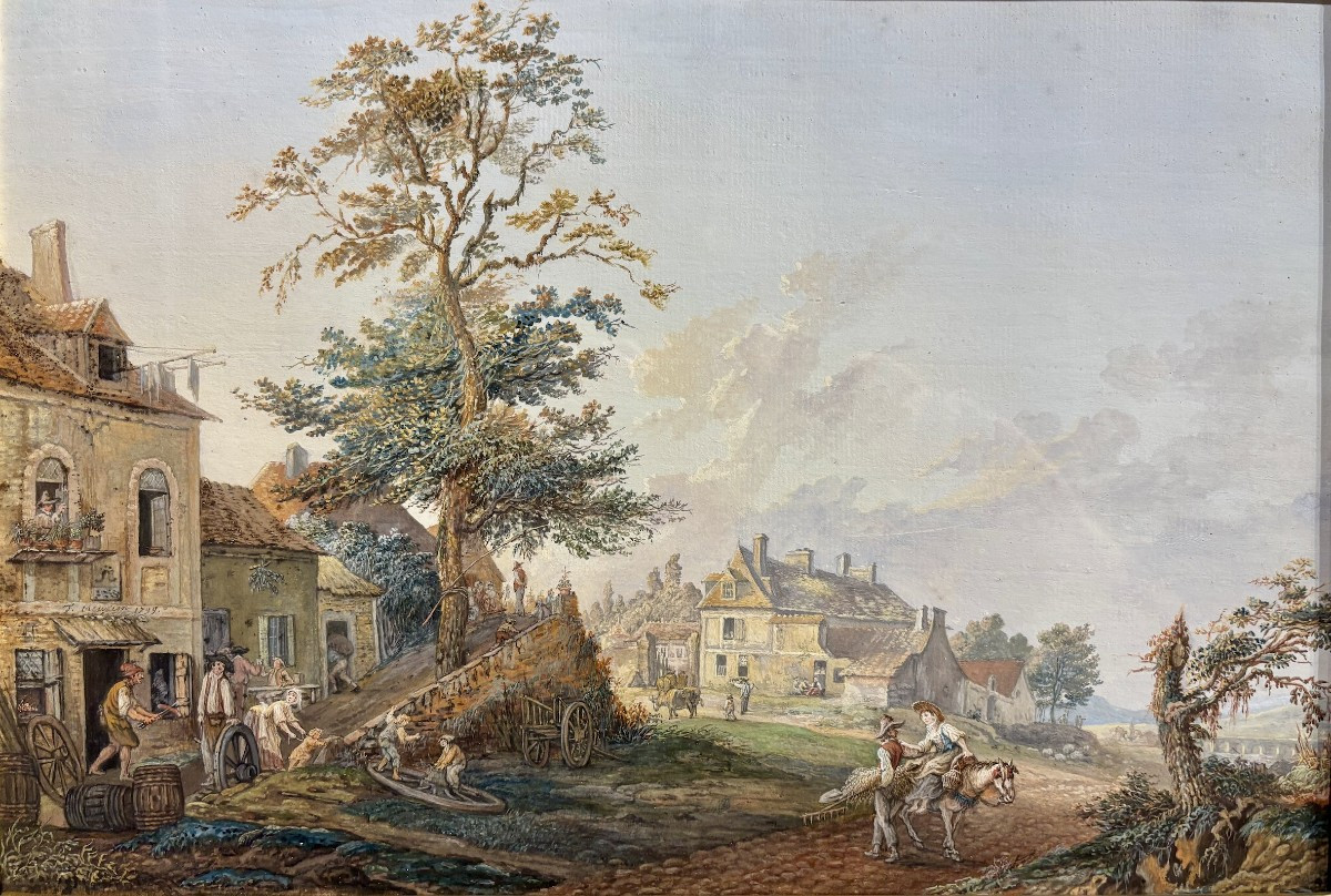 Henri Joseph Van Blarenberghe (1741–1826), Follower Of, The Cooper / The Wheelwright, 1799