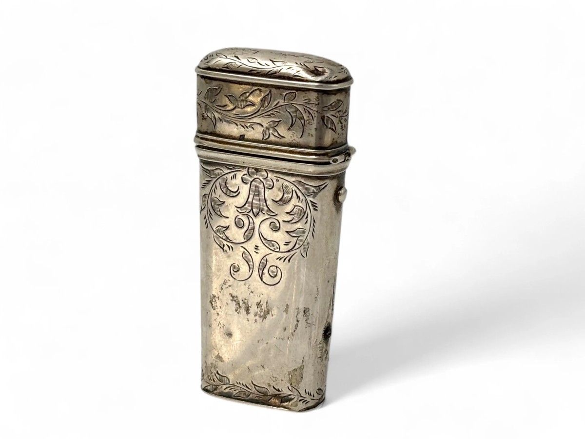 Étui à lancettes en argent - "Eugène Nicolle" (père de Charles Nicolle)