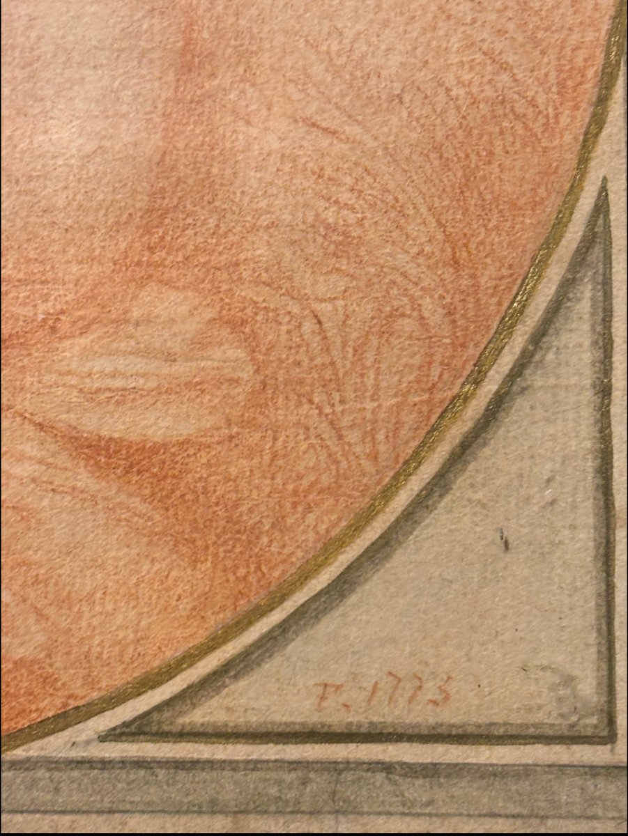 Circa 1775 Femme drapée d'après FRAGONARD-photo-2