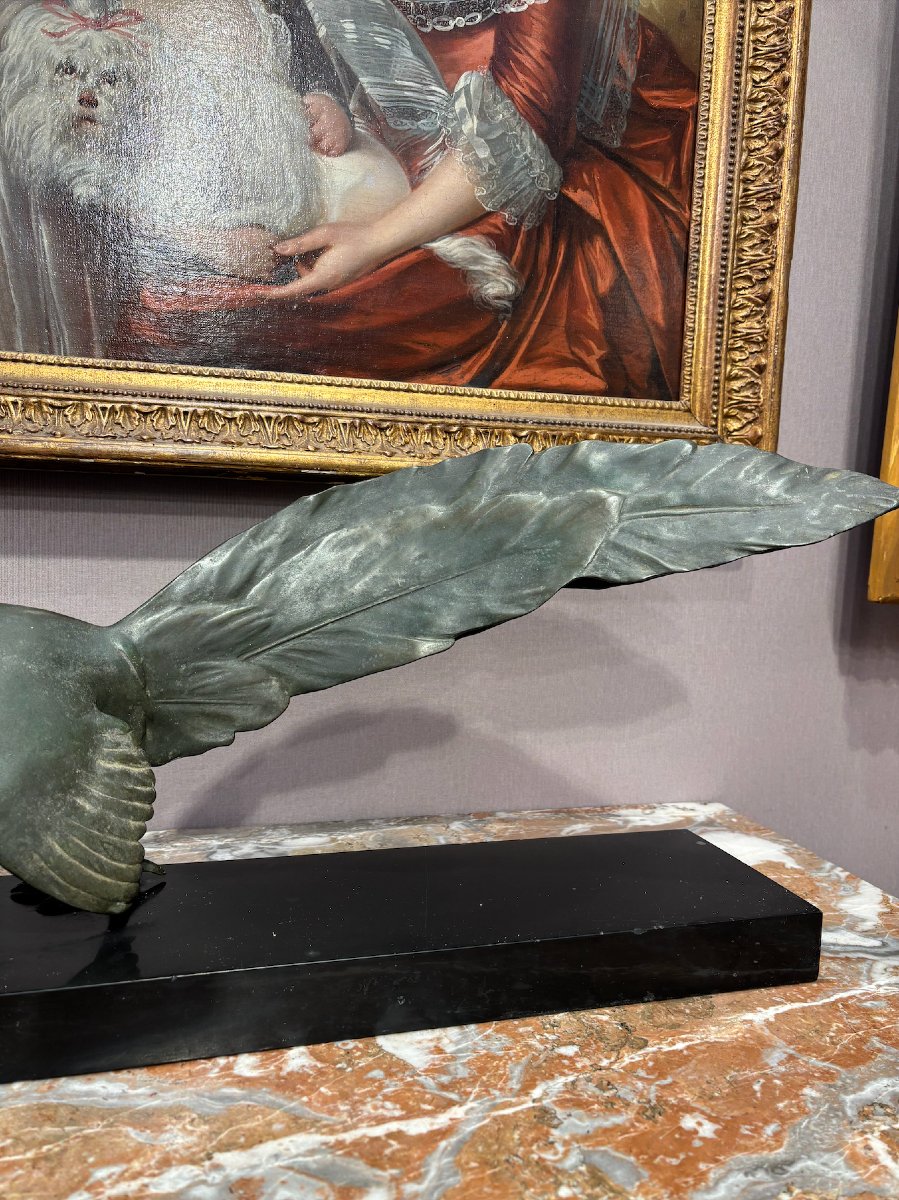 CH Laurent Faisan en bronze Ep. Art Déco-photo-1