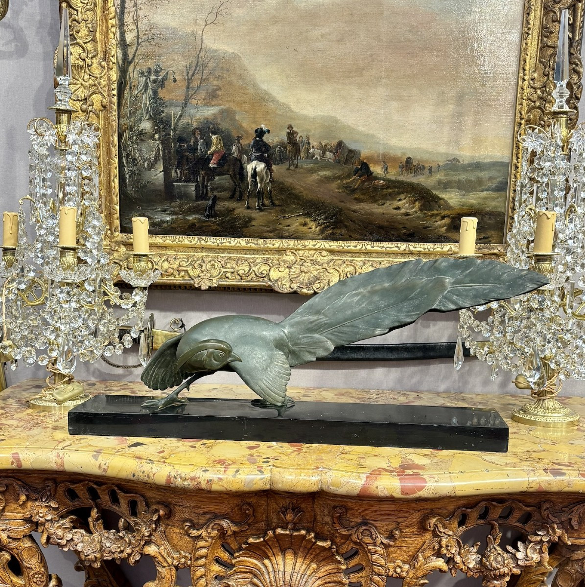 CH Laurent Faisan en bronze Ep. Art Déco