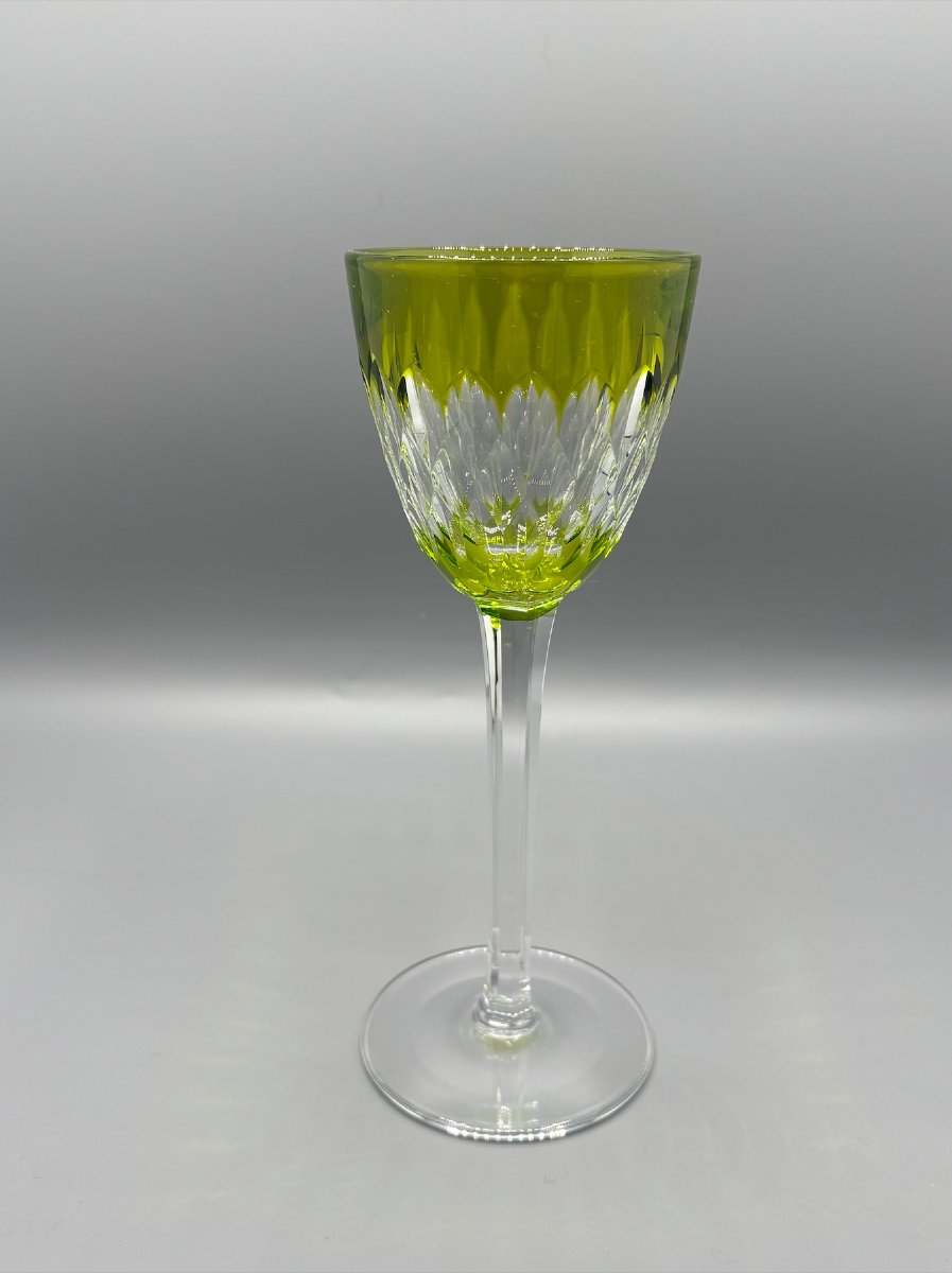 Baccarat 6 Rhine Glasses, “armagnac” Model-photo-3