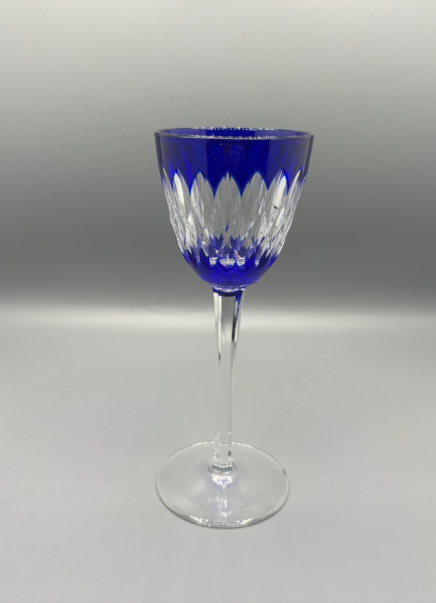 Baccarat 6 Rhine Glasses, “armagnac” Model-photo-2