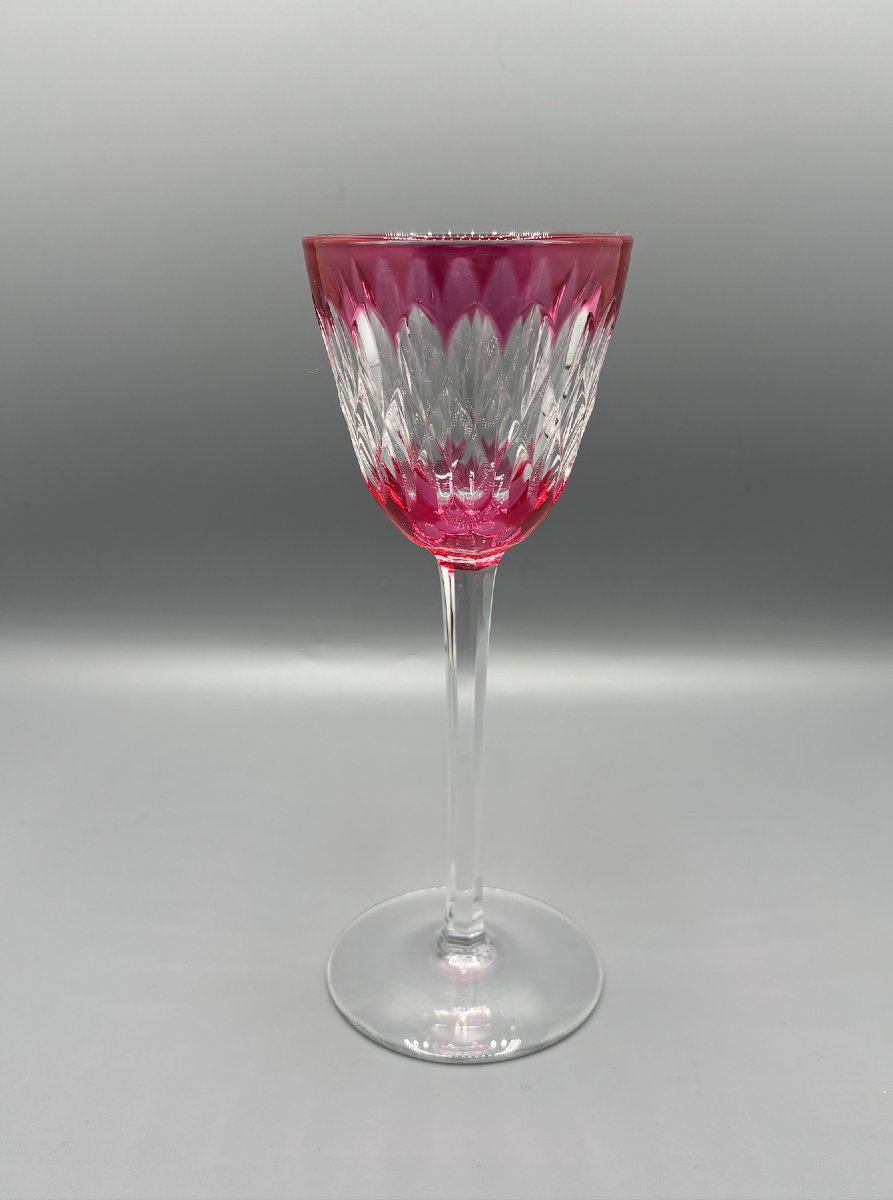 Baccarat 6 Rhine Glasses, “armagnac” Model-photo-4