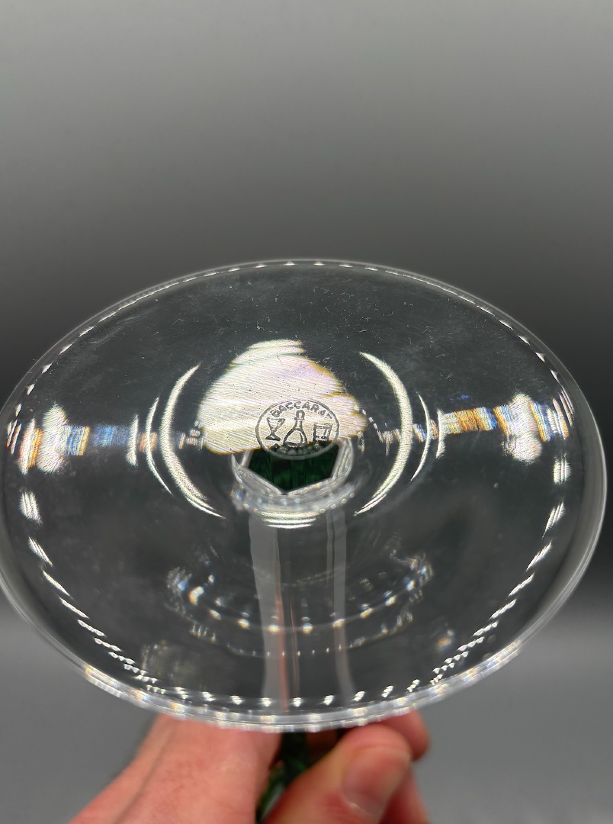 Baccarat 6 Rhine Glasses, “armagnac” Model-photo-5