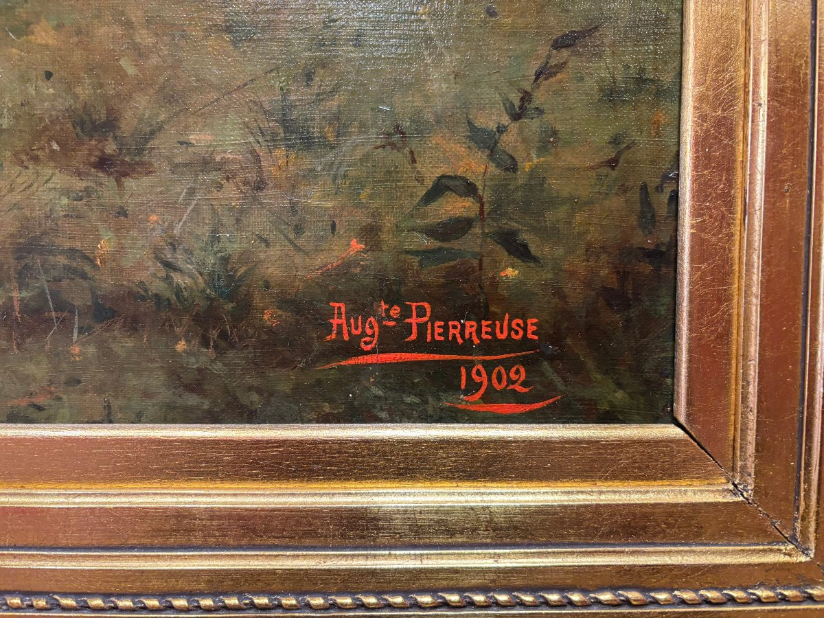 Auguste Henri Pierreuse, Cows In Pasture, 1902-photo-3