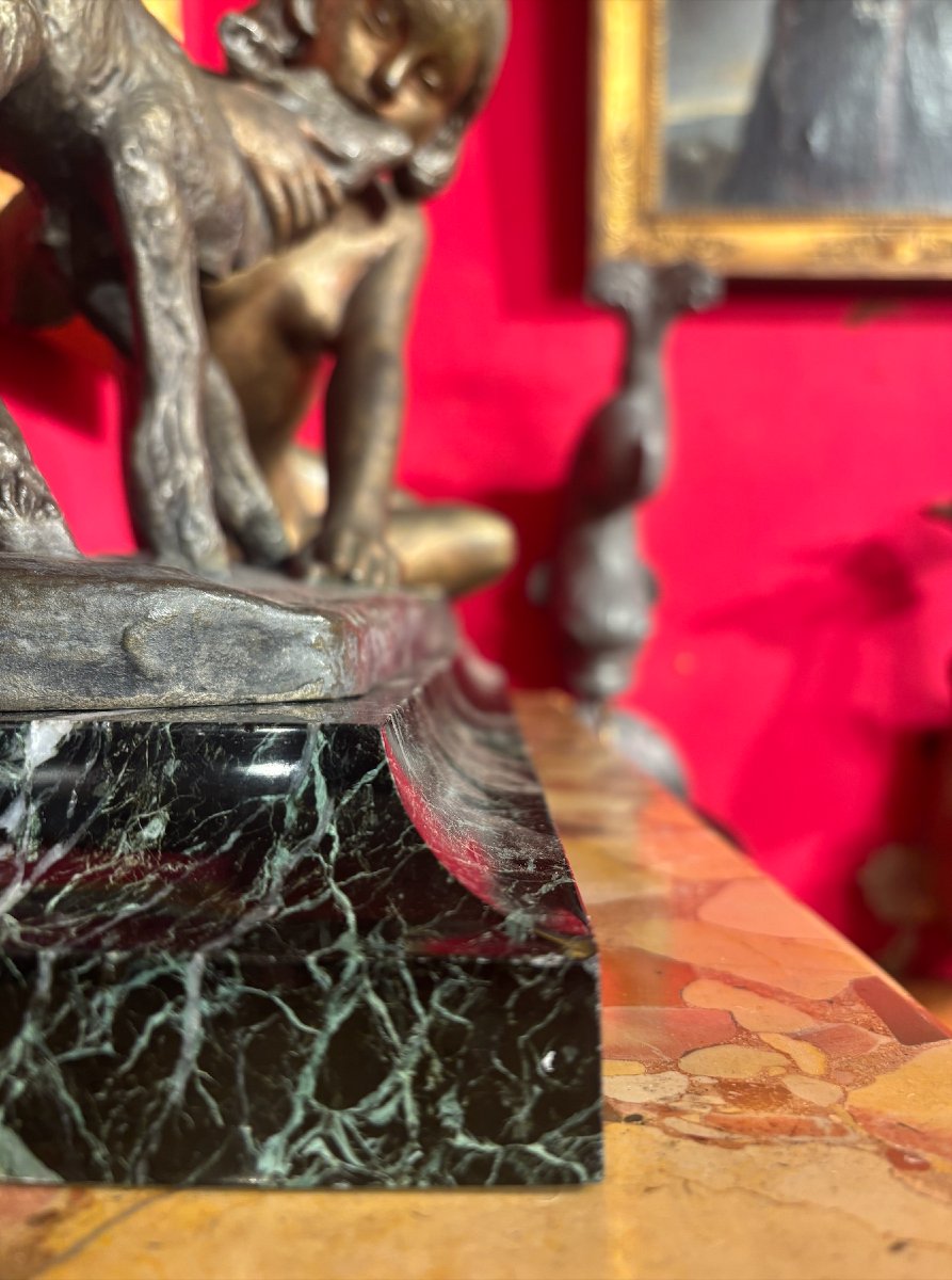 Ary Bitter (1883-1973), Young Girl With A Kid-photo-3