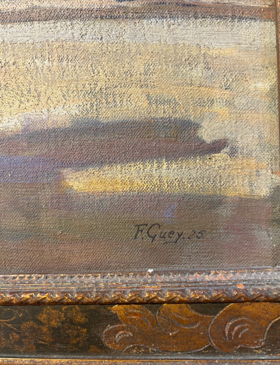 Fernand L. Guey (1877-1961), View Of Rouen Cathedral-photo-3